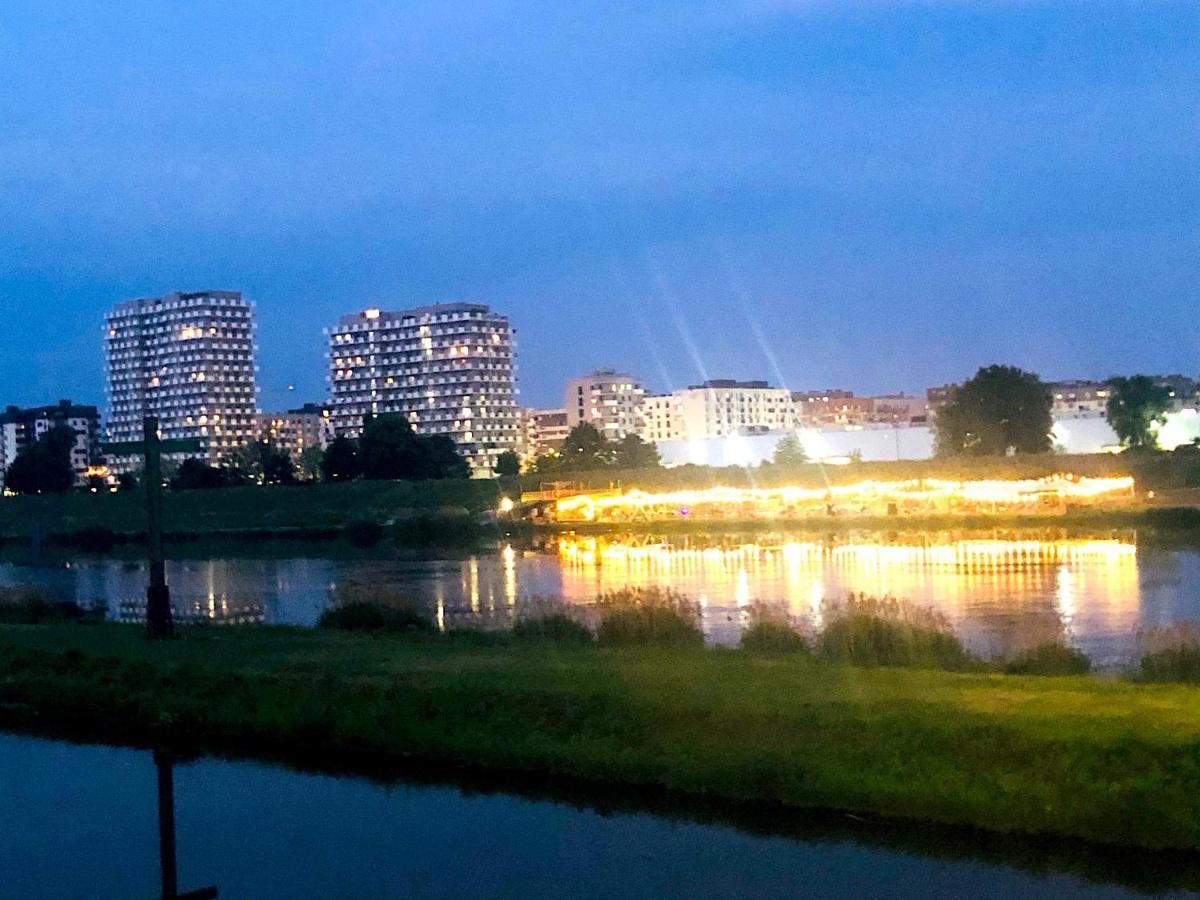 Apartament Z Tarasem I Widokiem Na Odre Wrocław Eksteriør billede